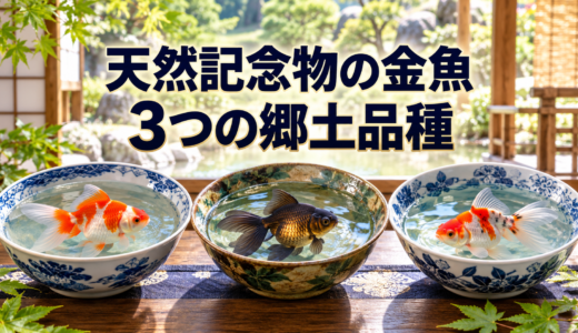 天然記念物の金魚3種｜土佐錦魚・地金・いづもナンキンの特徴