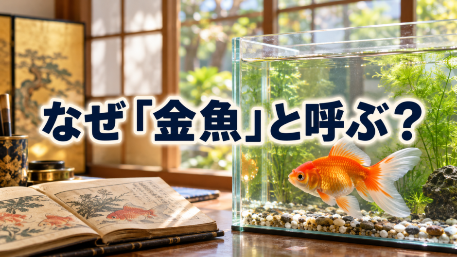 金魚はなぜ「金魚」と呼ぶ？名前の由来と歴史を資料からたどるのアイキャッチ