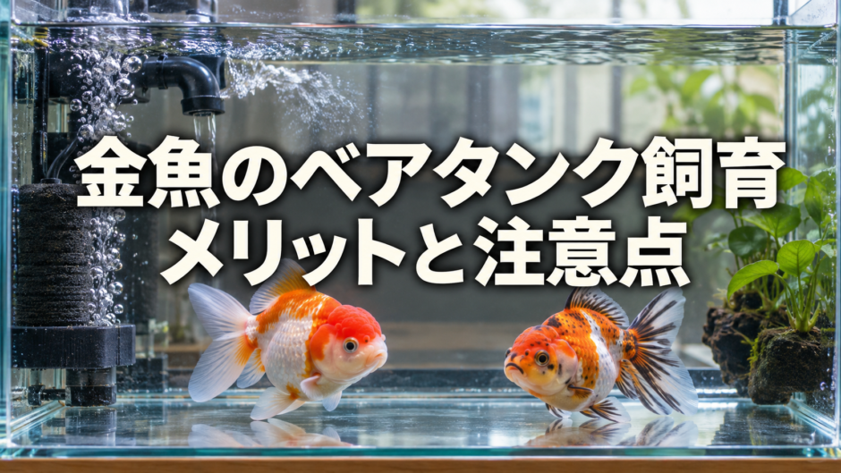 金魚のベアタンク飼育｜メリット・注意点と始め方のアイキャッチ画像