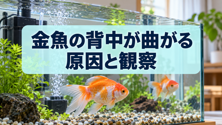 金魚の背中が曲がる原因は？観察ポイントと飼育環境の見直しのアイキャッチ画像