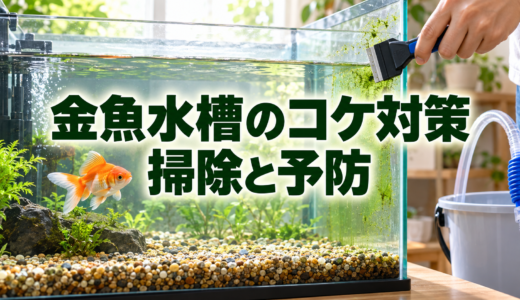金魚水槽のコケ対策｜種類別の掃除方法と増やさない予防