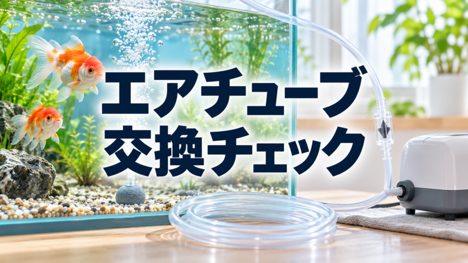 金魚水槽のエアチューブ交換時期｜硬化・汚れ・逆流を点検
