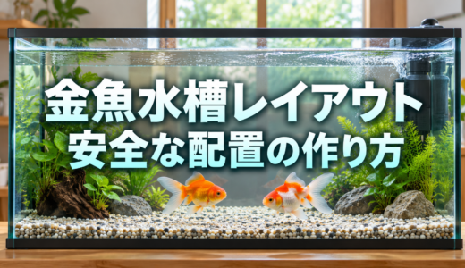金魚水槽のレイアウト例｜泳ぎやすく掃除しやすい配置の作り方