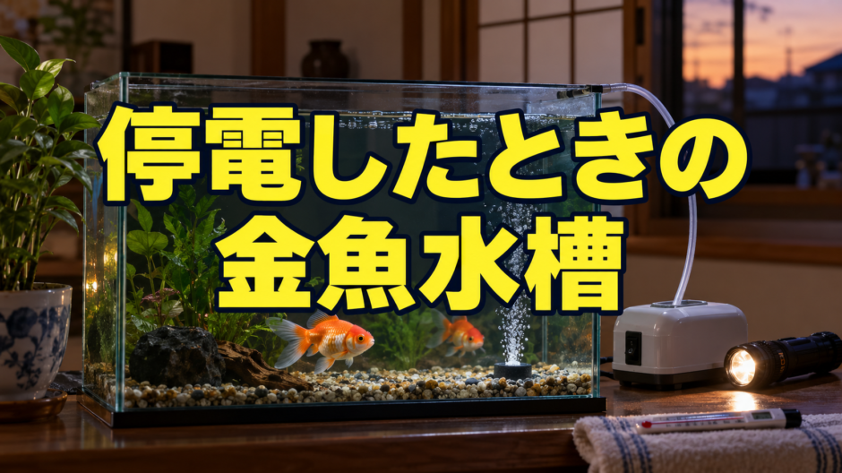 金魚水槽が停電したら？酸素・水温・ろ過を守る準備と対応