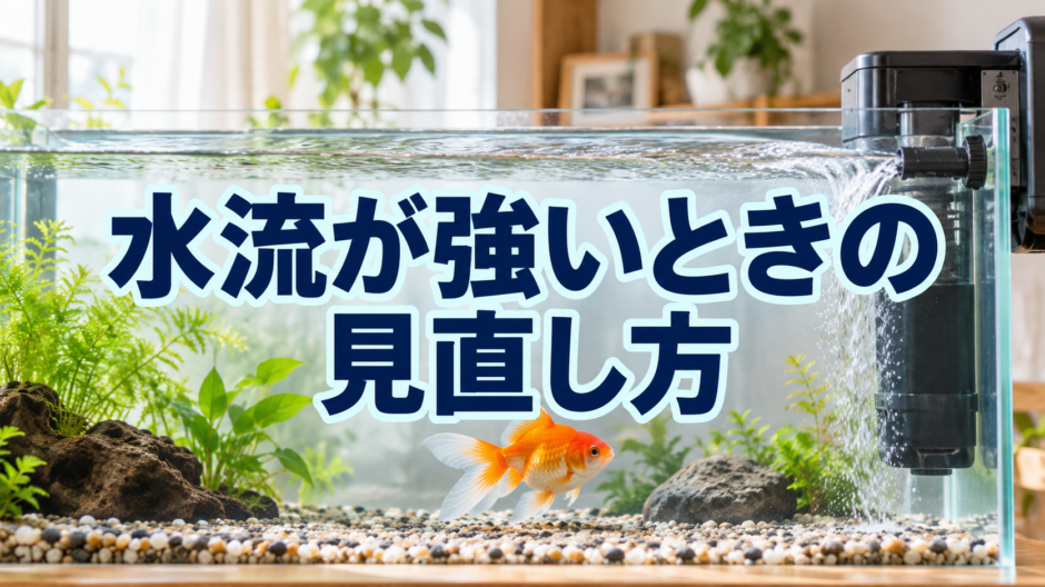 金魚水槽の水流が強いときの見直し｜泳ぎ方・吐出口・流量調整