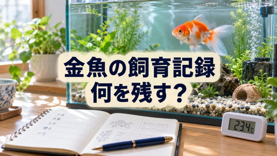 金魚の飼育記録のつけ方｜水温・水換え・餌・体調を残すコツ
