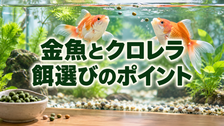 金魚にクロレラを与えていい？研究結果と餌の選び方
