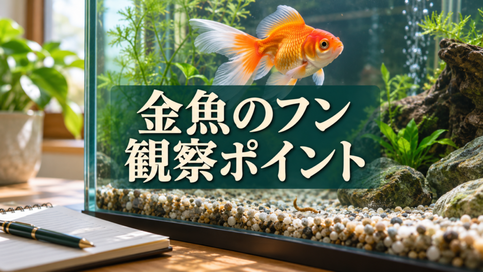 金魚のフンで何がわかる？色・長さ・回数を観察するポイント