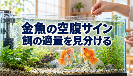 金魚の空腹のサインはわかる？餌を欲しがる行動と適量の見分け方