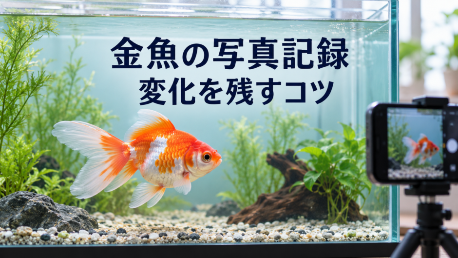 金魚を写真で記録する方法｜同じ角度・明るさで変化を残すコツ
