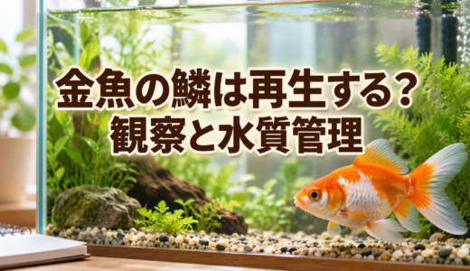 金魚の鱗は再生する？抜けたときの観察と水質管理