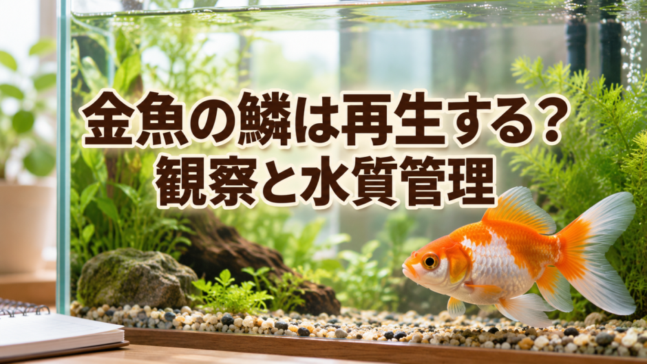 金魚の鱗は再生する？抜けたときの観察と水質管理のアイキャッチ