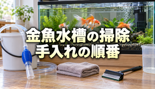 金魚水槽の掃除方法｜水換えと同時に進める手順と必要な道具