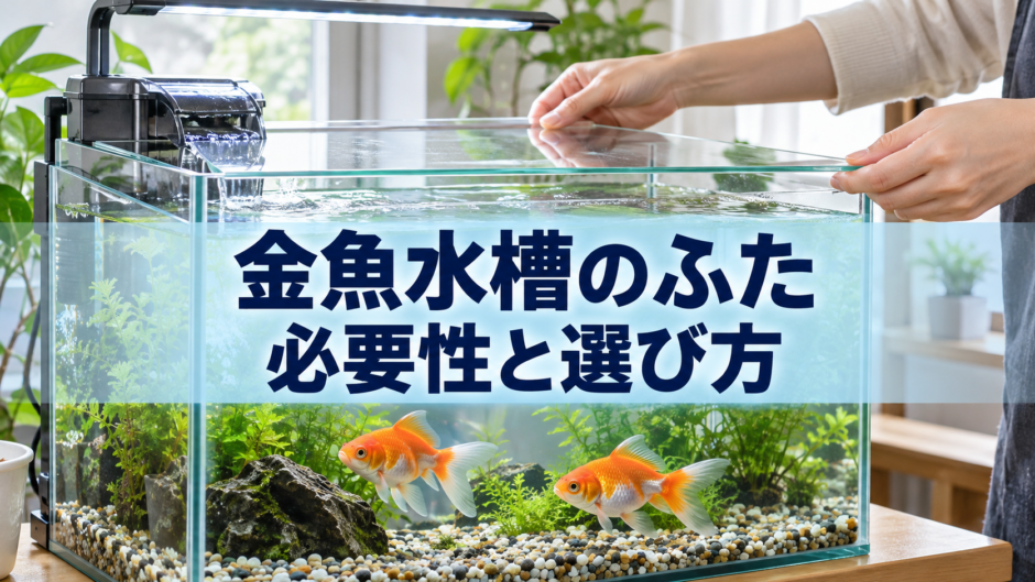 金魚水槽にふたは必要？飛び出し・蒸発・水はねを防ぐ選び方