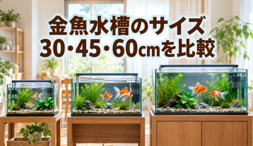 金魚水槽のサイズは何cm？30・45・60cmの選び方
