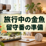 旅行中の金魚の留守番｜餌・水換え・自動給餌器の準備