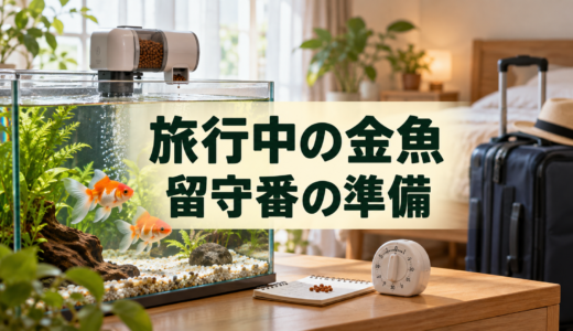 旅行中の金魚の留守番｜餌・水換え・自動給餌器の準備