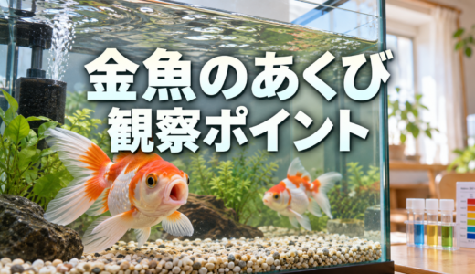 金魚のあくびは病気？口を大きく開けるときの観察ポイント